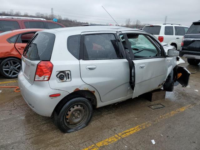 KL1TD66667B762609 - 2007 CHEVROLET AVEO BASE SILVER photo 3