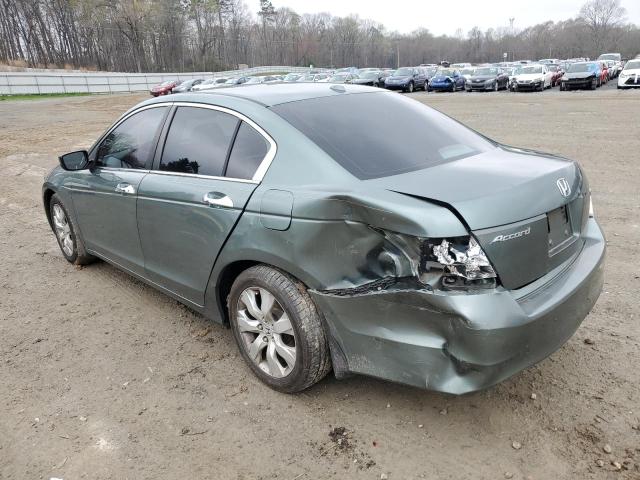 1HGCP36828A056049 - 2008 HONDA ACCORD EXL GREEN photo 2