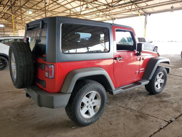 1J4AA2D11BL558452 - 2011 JEEP WRANGLER SPORT RED photo 3