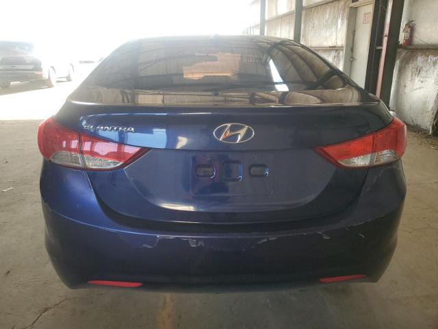 5NPDH4AEXCH137675 - 2012 HYUNDAI ELANTRA GLS BLUE photo 6