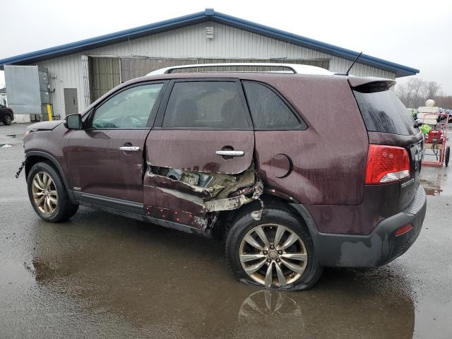 5XYKUDA20BG164706 - 2011 KIA SORENTO EX MAROON photo 2