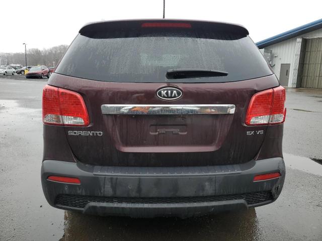 5XYKUDA20BG164706 - 2011 KIA SORENTO EX MAROON photo 6