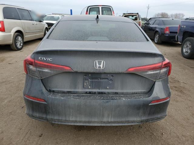 2HGFE1F70NH321949 - 2022 HONDA CIVIC EX GRAY photo 6