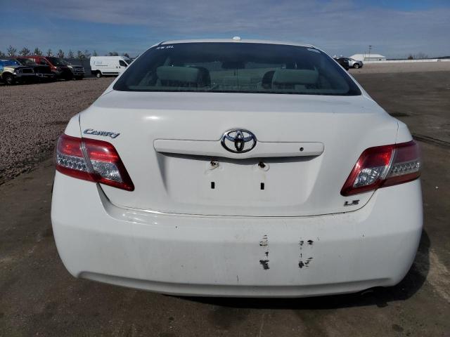 4T4BF3EK5BR099186 - 2011 TOYOTA CAMRY BASE WHITE photo 6