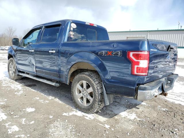 1FTEW1E57JFE01042 - 2018 FORD F150 SUPERCREW BLUE photo 2