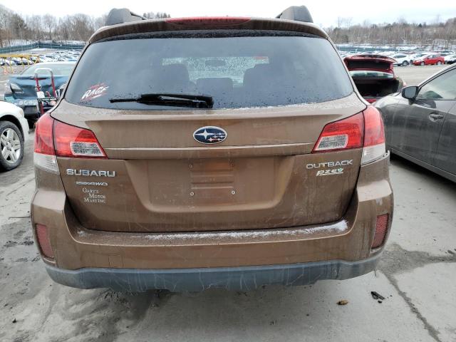 4S4BRBCC3B3311645 - 2011 SUBARU OUTBACK 2.5I PREMIUM BROWN photo 6