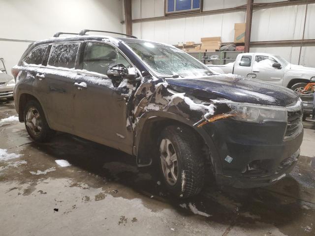 5TDDCRFH2FS008729 - 2015 TOYOTA HIGHLANDER HYBRID LIMITED BLUE photo 4