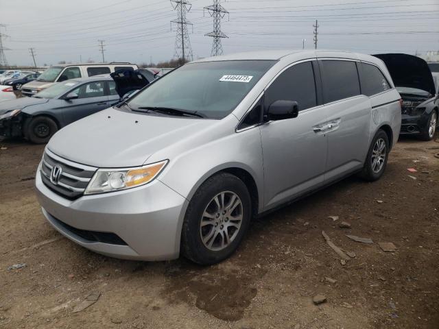 5FNRL5H49CB131839 - 2012 HONDA ODYSSEY EX SILVER photo 1