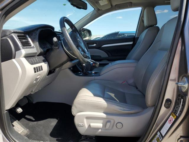 5TDJKRFH2FS137401 - 2015 TOYOTA HIGHLANDER XLE GRAY photo 7
