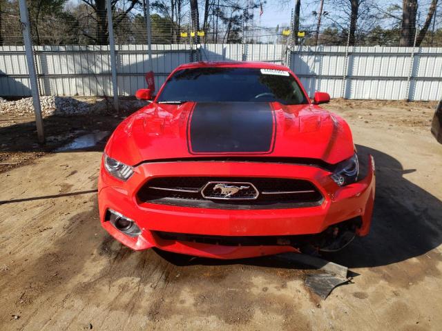 1FA6P8CF9F5361958 - 2015 FORD MUSTANG GT RED photo 5