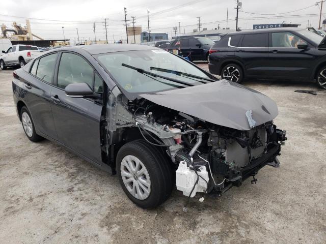 JTDKARFU3L3125341 - 2020 TOYOTA PRIUS L GRAY photo 4