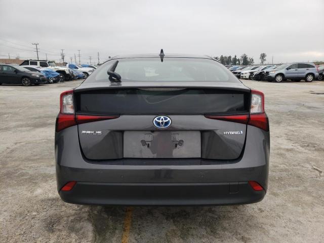 JTDKARFU3L3125341 - 2020 TOYOTA PRIUS L GRAY photo 6