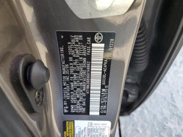 4T1BK36BX6U148862 - 2006 TOYOTA AVALON XL CHARCOAL photo 12