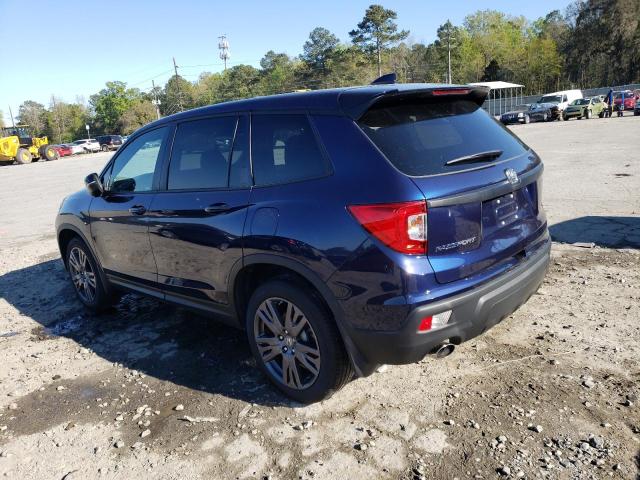 5FNYF7H51MB015978 - 2021 HONDA PASSPORT EXL أزرق صورة 2