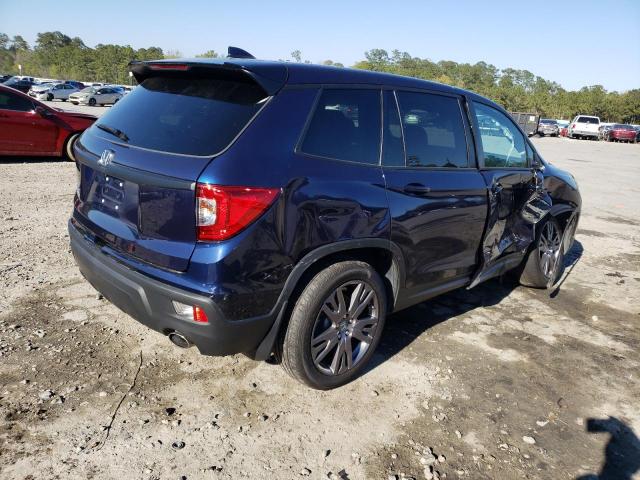 5FNYF7H51MB015978 - 2021 HONDA PASSPORT EXL أزرق صورة 3