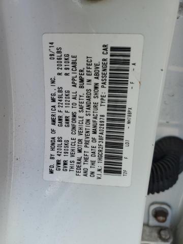 1HGCR2F38FA026978 - 2015 HONDA ACCORD LX WHITE photo 13