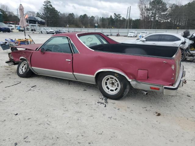 1W80U8D420919 - 1978 CHEVROLET EL CAMINO BURGUNDY photo 2