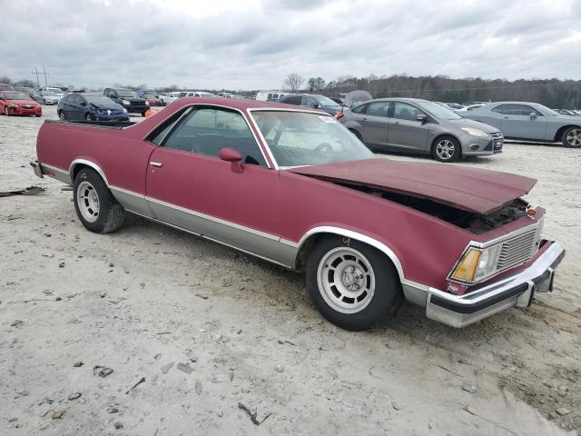 1W80U8D420919 - 1978 CHEVROLET EL CAMINO BURGUNDY photo 4