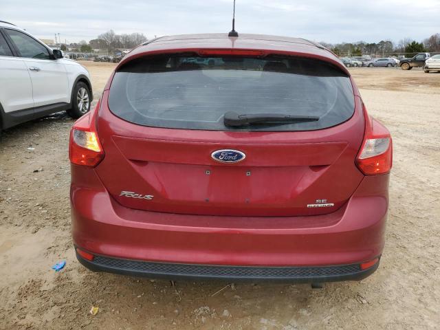 1FADP3K25EL387086 - 2014 FORD FOCUS SE RED photo 6