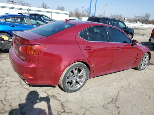 JTHBK262695089451 - 2009 LEXUS IS 250 RED photo 3