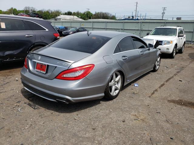 WDDLJ9BB3EA095206 - 2014 MERCEDES-BENZ CLS 550 4MATIC SILVER photo 4