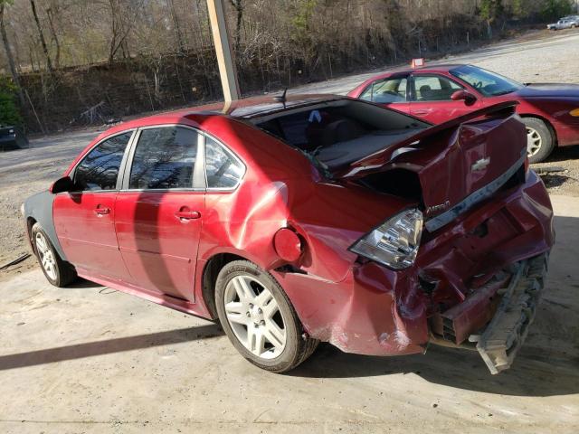 2G1WG5E3XD1141523 - 2013 CHEVROLET IMPALA LT RED photo 2