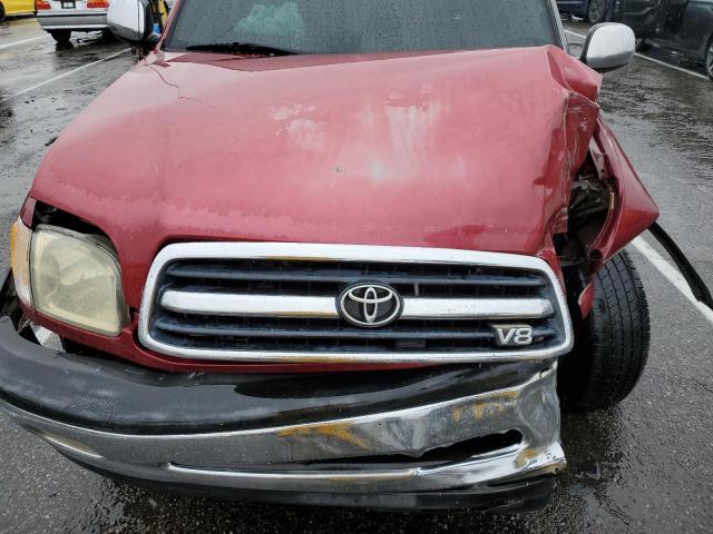 5TBRT34101S136347 - 2001 TOYOTA TUNDRA ACCESS CAB RED photo 11