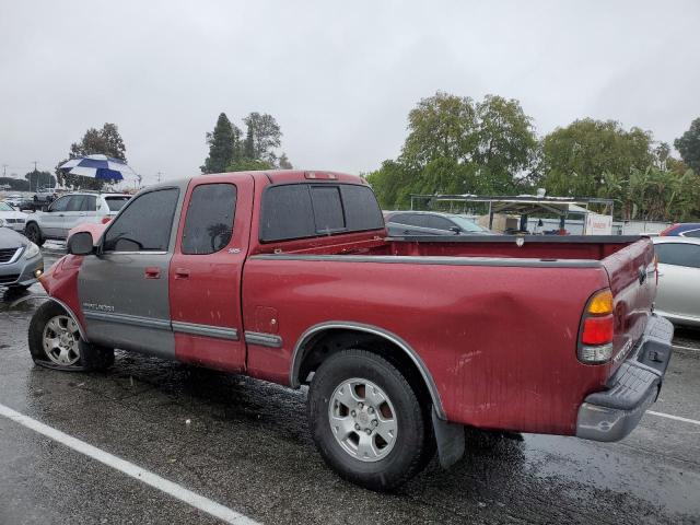 5TBRT34101S136347 - 2001 TOYOTA TUNDRA ACCESS CAB RED photo 2