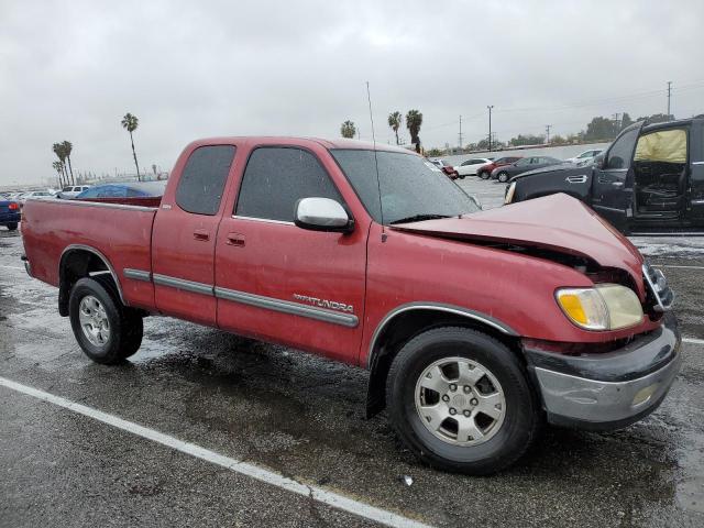 5TBRT34101S136347 - 2001 TOYOTA TUNDRA ACCESS CAB RED photo 4