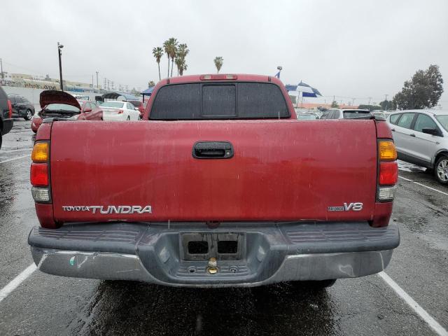 5TBRT34101S136347 - 2001 TOYOTA TUNDRA ACCESS CAB RED photo 6