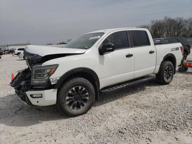 1N6AA1ED8LN507929 - 2020 NISSAN TITAN SV WHITE photo 1