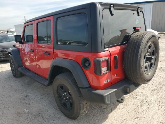 1C4HJXDG8PW564177 - 2023 JEEP WRANGLER SPORT RED photo 2