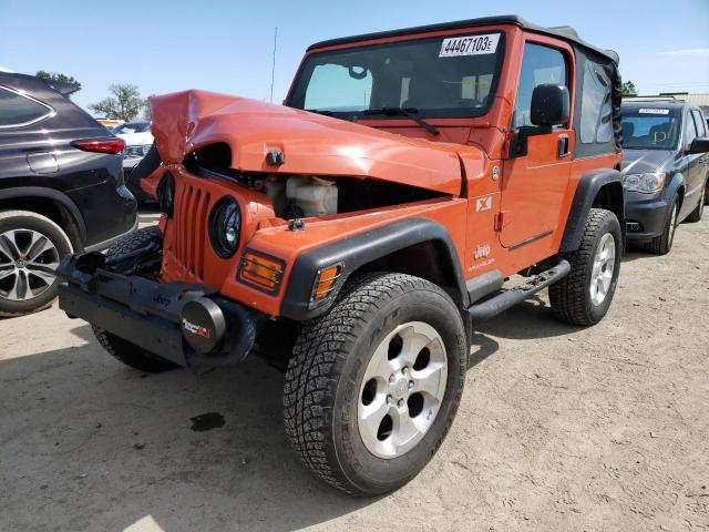 1J4FA39S85P329700 - 2005 JEEP WRANGLER X ORANGE photo 1