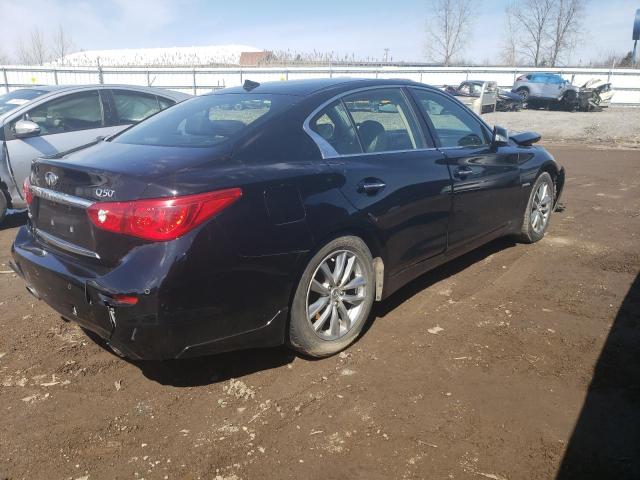 JN1AV7AR5EM700207 - 2014 INFINITI Q50 HYBRID PREMIUM BLACK photo 3