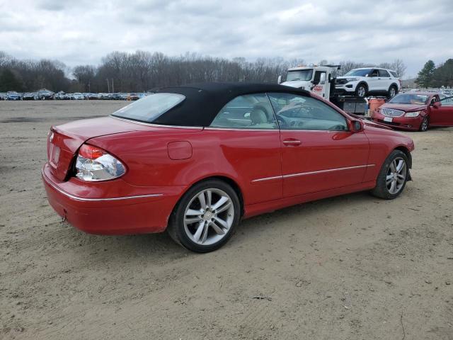 WDBTK56F78T088554 - 2008 MERCEDES-BENZ CLK 350 RED photo 3