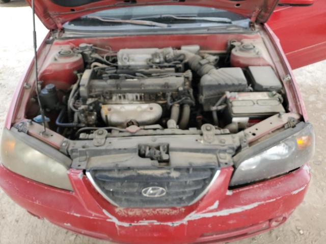 KMHDN46D45U120786 - 2005 HYUNDAI ELANTRA GLS RED photo 11