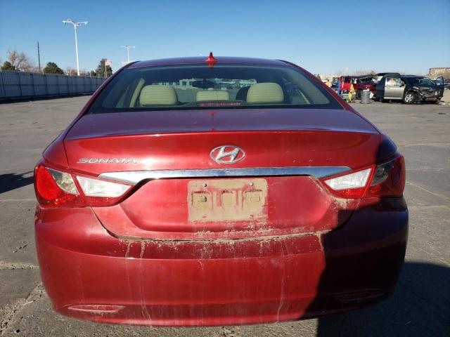 5NPEB4ACXDH664539 - 2013 HYUNDAI SONATA GLS RED photo 6