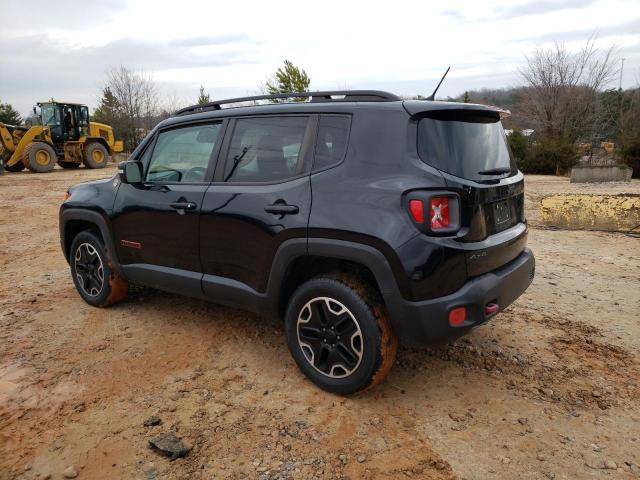 ZACCJBCB1HPE44531 - 2017 JEEP RENEGADE TRAILHAWK BLACK photo 2