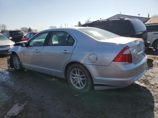 3FAHP0GA8CR206660 - 2012 FORD FUSION S SILVER photo 2