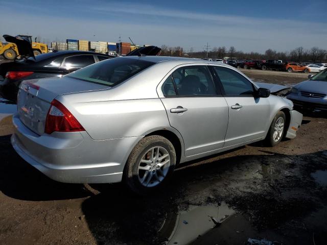 3FAHP0GA8CR206660 - 2012 FORD FUSION S SILVER photo 3