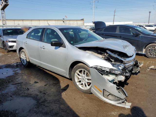 3FAHP0GA8CR206660 - 2012 FORD FUSION S SILVER photo 4