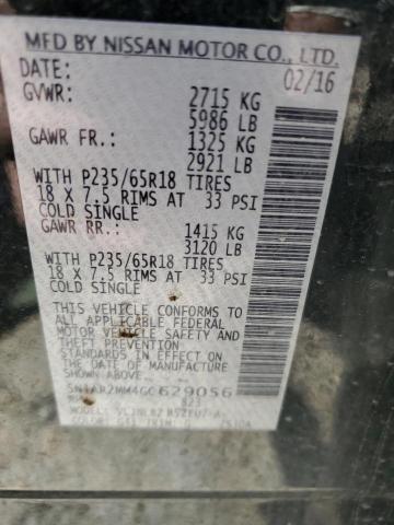 5N1AR2MM4GC629056 - 2016 NISSAN PATHFINDER S BLACK photo 13