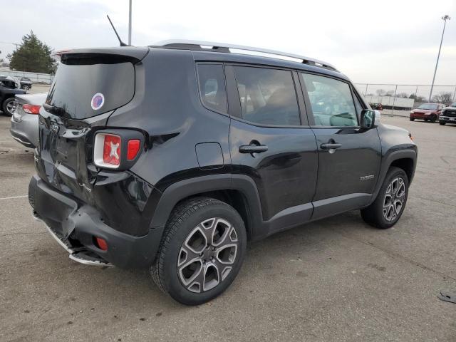 ZACCJBDBXHPG61381 - 2017 JEEP RENEGADE LIMITED BLACK photo 3