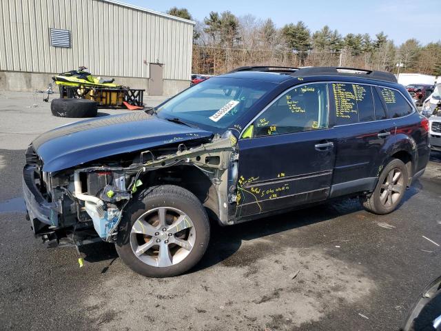 4S4BRBPC4E3214128 - 2014 SUBARU OUTBACK 2.5I LIMITED BLUE photo 1