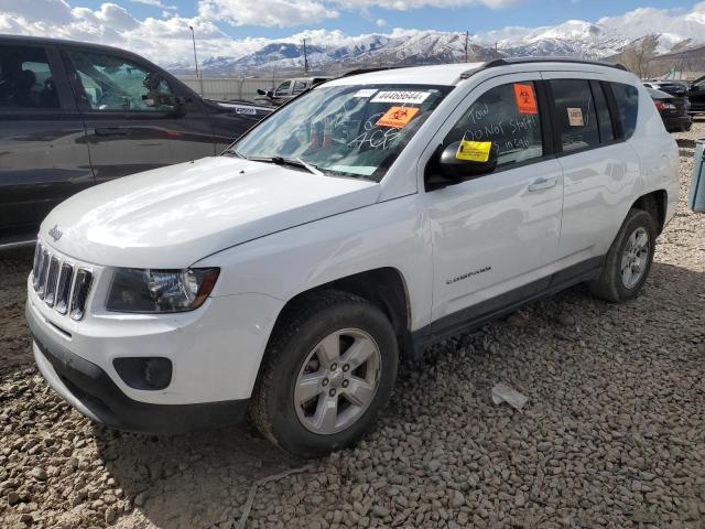 1C4NJCBA6FD397211 - 2015 JEEP COMPASS SPORT WHITE photo 1