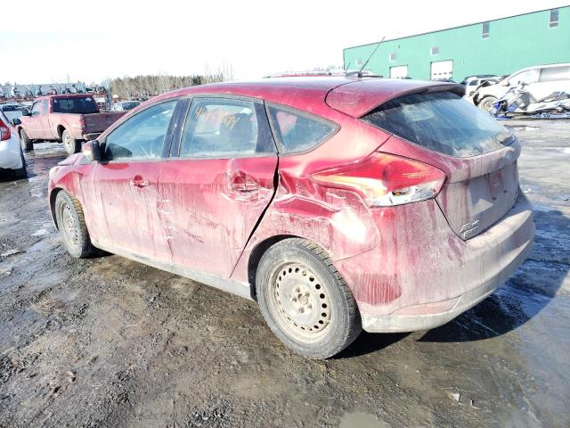 1FADP3K23GL209924 - 2016 FORD FOCUS SE RED photo 2