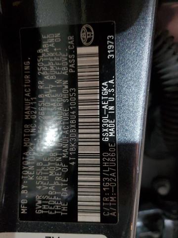 4T1BK3DBXBU410053 - 2011 TOYOTA AVALON BASE 石墨色 照片 12