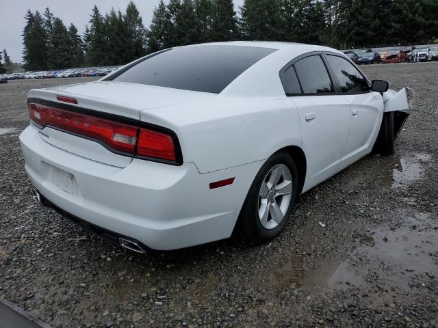 2C3CDXBG7EH108692 - 2014 DODGE CHARGER SE WHITE photo 3