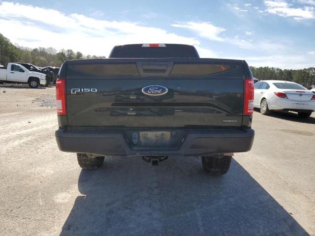 1FTFX1EF0FFB01246 - 2015 FORD F150 SUPER CAB GREEN photo 6