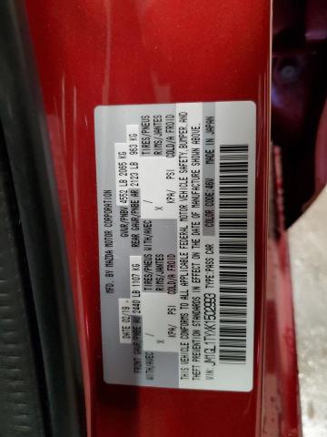 JM1GL1TYXK1502993 - 2019 MAZDA 6 GRAND TOURING RED photo 12